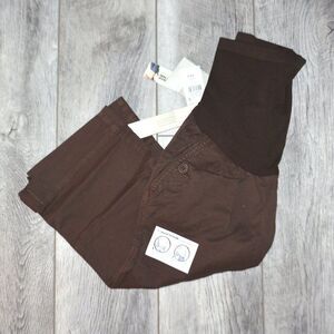 A PEA IN THE POD - Twill Capri Maternity Pants